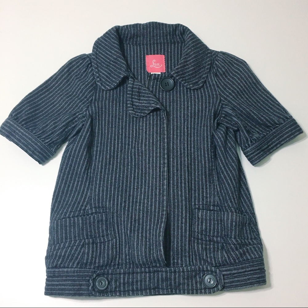 Anthropologie Lux Short Sleeve Jacket